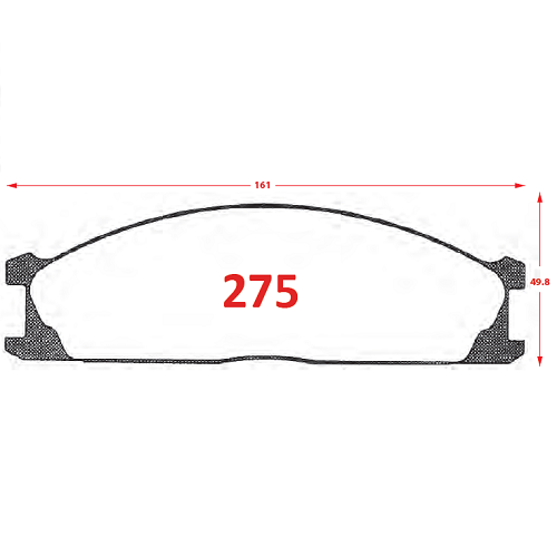 PASTILLAS FRENOS 0275 GTX ITALBRAKES