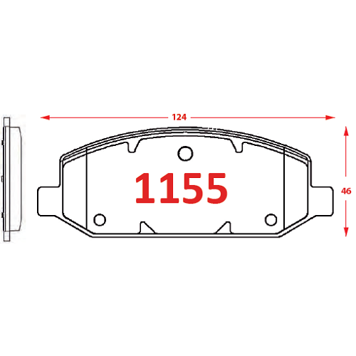 PASTILLAS FRENOS 1155 PM ITALBRAKES