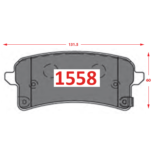 PASTILLAS FRENOS 1558 GTX ITALBRAKES