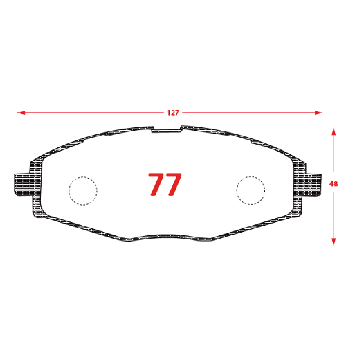 PASTILLAS FRENOS 0077 BBP