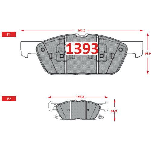 PASTILLAS FRENOS 1393 GTX ITAL BRAKES