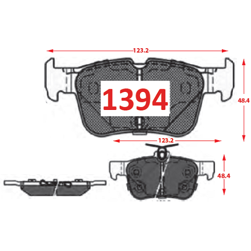 PASTILLAS FRENOS 1394 GTX CERAMIC ITAL BRAKES