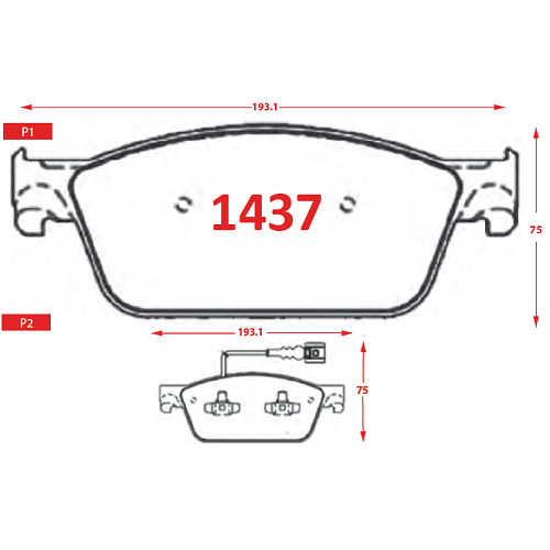 PASTILLAS FRENOS 1437 GTX ITALBRAKES