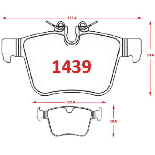 PASTILLAS FRENOS 1439 GTX ITALBRAKES