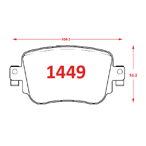 PASTILLAS FRENOS 1449 GTX ITALBRAKES