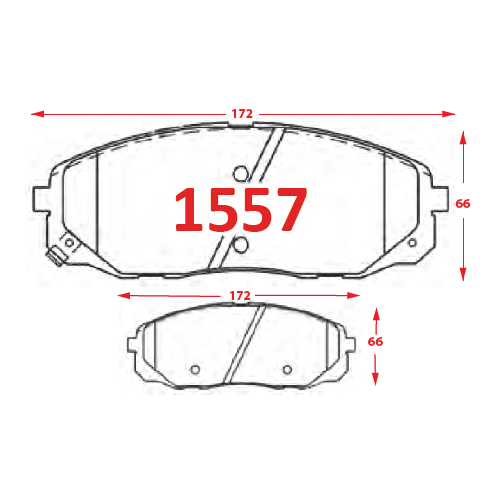 PASTILLAS FRENOS 1557 GTX ITALBRAKES